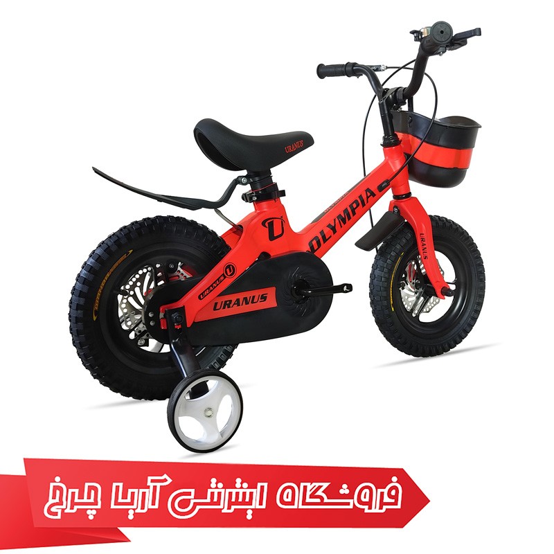 خرید دوچرخه سایز 12 بچه گانه برند المپیا تنه منیزیومی مدل Olympia 12200 رنگ قرمز