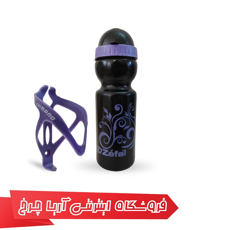 خرید قمقمه ارزان قیمت دوچرخه به همراه پایه قمقمه Crivit us-140