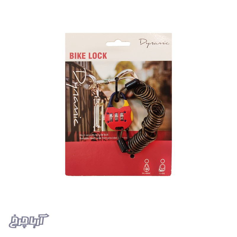 قفل رمزی دوچرخه مدل Dynamic slk-6000c 1200×3mm