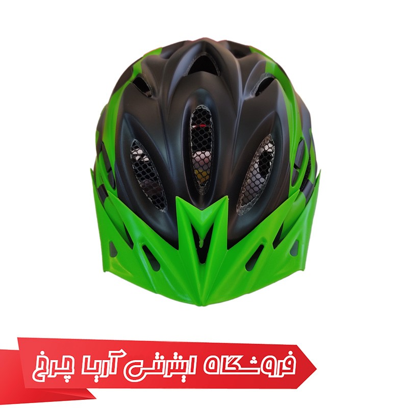 کلاه دوچرخه سواری کربول CairBull CB-27 رنگ مشکی سبز با ضمانت اصالت