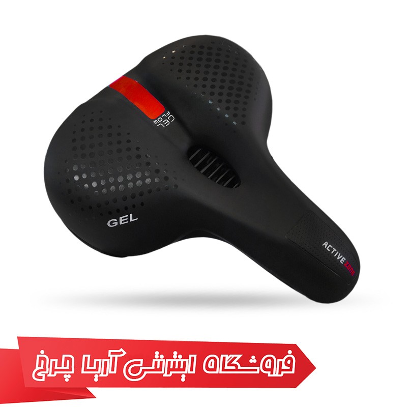 قیمت زین دوچرخه پهن ژل حفره دار برند توربو مدل Turbo Tu-1233 با تخفیف عالی