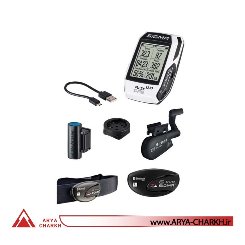 كیلومترشمار دوچرخه سیگما مدل SIGMA ROX 11.0 GPS WHITE SET