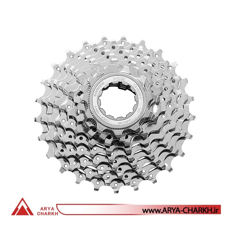 خودرو 9 سرعته شیمانو مدل Shimano CS-HG50-9-SP NI-PLATED 12-25T