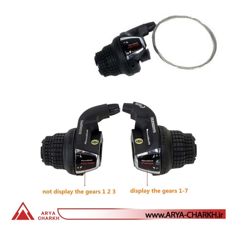 دسته دنده موتوری شیمانو مدل Shimano SL-RS36-L, 3-SP