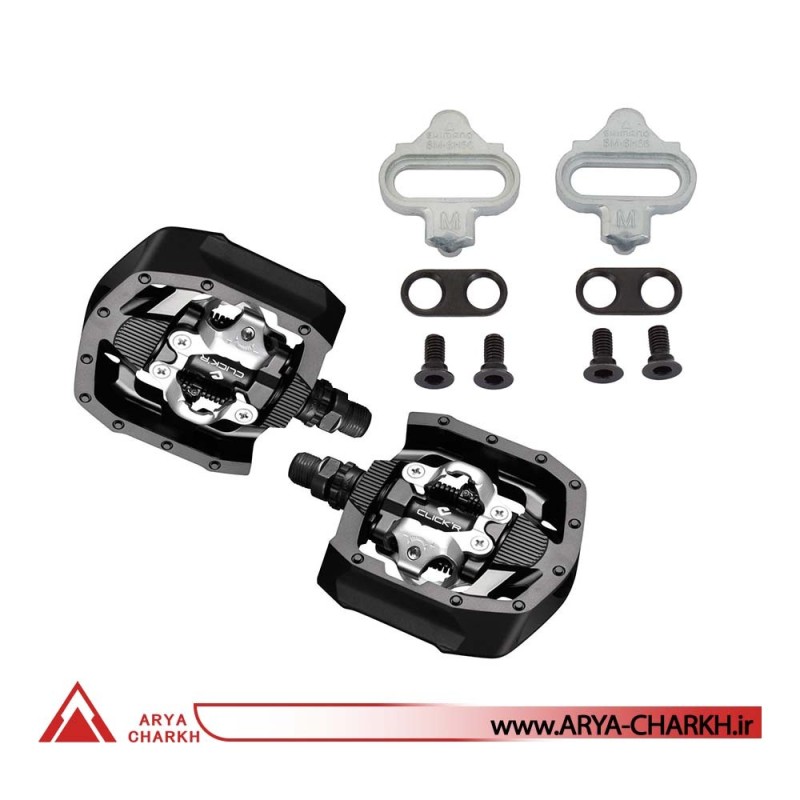 پدال لوک قفلی کوهستان شیمانو مدل Shimano PD-MT50, CLICK'R (SM-SH56), IND.PACK