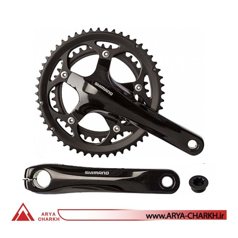 طبق قامه دوچرخه شیمانو مدل Shimano FC-R350-HOLL-2 170M 52X39T