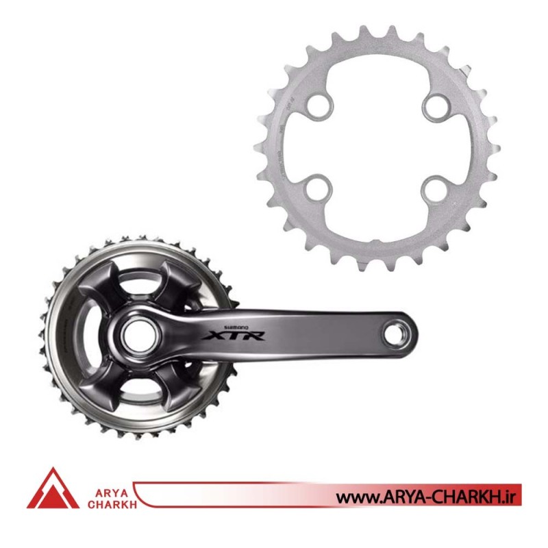 طبق قامه بدون توپی دوچرخه شیمانو مدل Shimano FC-M9000-2, XTR.11SP, 175M 36X26T