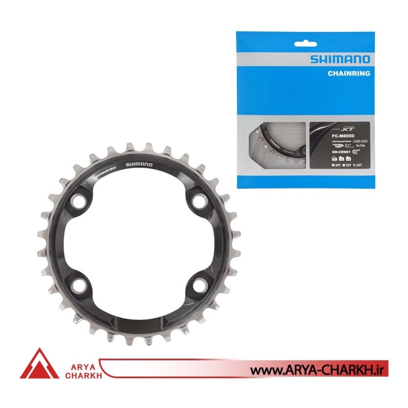 سینی دوچرخه شیمانو مدل Shimano SM-CRM80, 34T, FOR FC-M8000-1