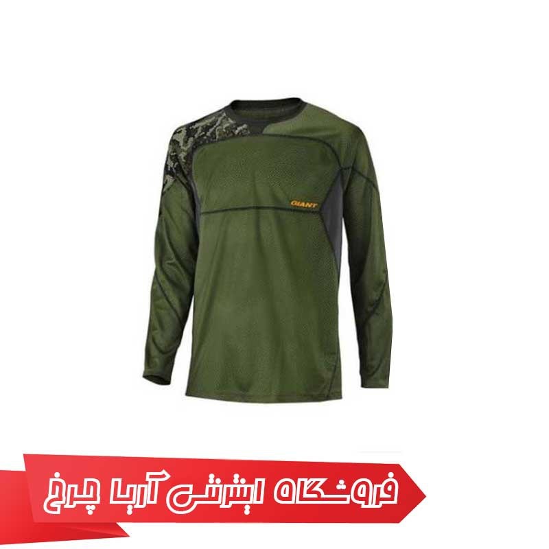 لباس آستین بلند سبز جاینت مدل Giant Realm L/S Jersey green