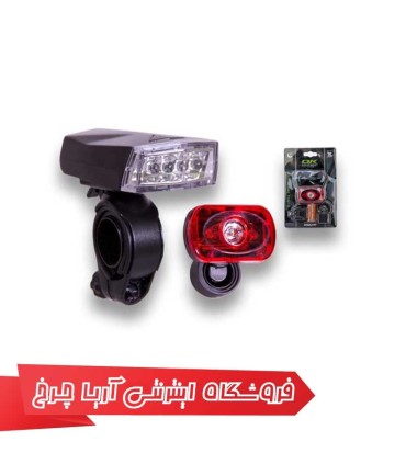 ست چراغ جلو و عقب دوچرخه اوکی (OK) مدل 1000629