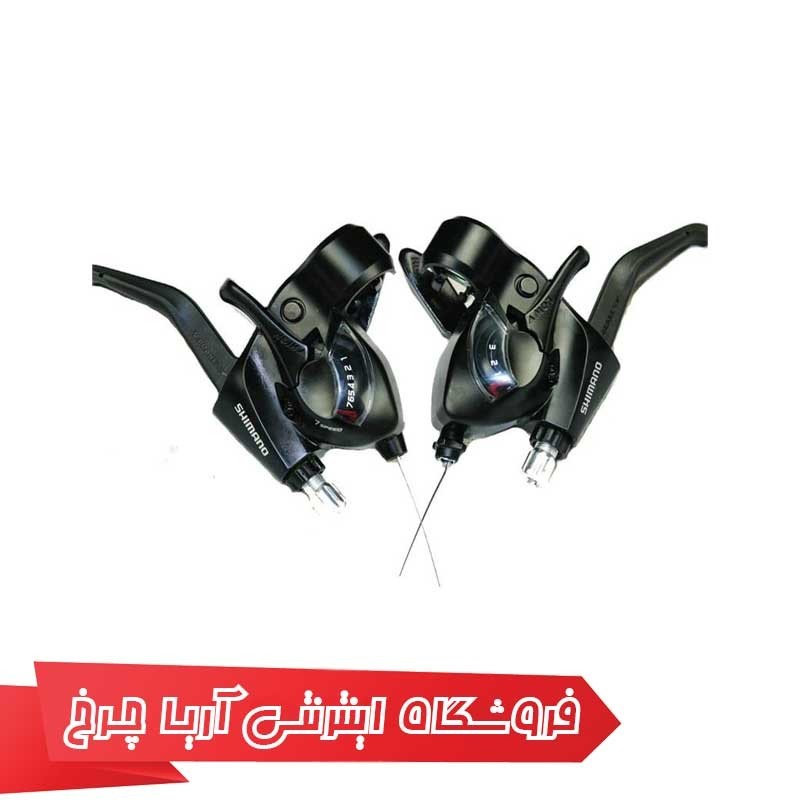 خرید و قیمت دسته دنده کتی چپ شیمانو مدل Shimano ST-EF41-L 3-SP