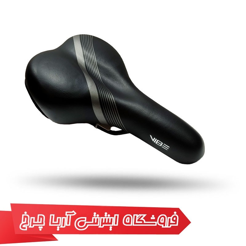 مشخصات، خرید و قیمت زين وايب پهن ژل مشكي خط اريب VIBE 680v19