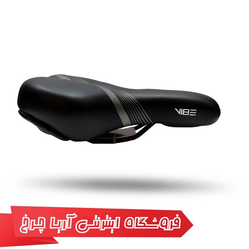 مشخصات، خرید و قیمت زين وايب پهن ژل مشكي خط اريب VIBE 680v19