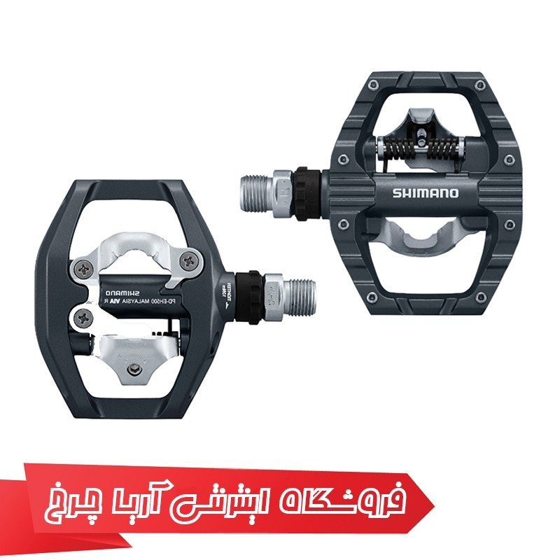 خرید و قیمت پدال دوچرخه شیمانو یک طرفه قفلشو مدل Shimano PD-EH500, ind.psck