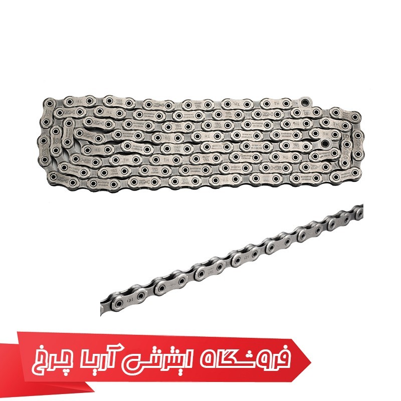 خرید و قیمت زنجیر دوچرخه شیمانو 11/12 سرعته مدل Shimano CN-M9100, 116L ,11/12SP, Ind.pack