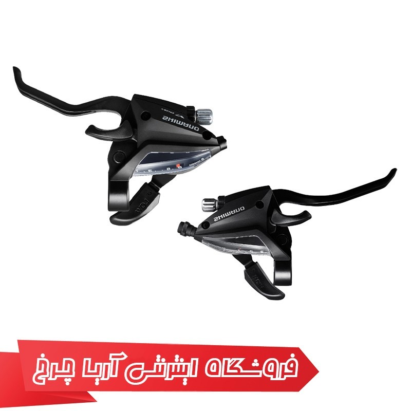 خرید و قیمت دسته دنده دوچرخه شیمانو 24 سرعته مدل Shimano EF500, 3×8 sp