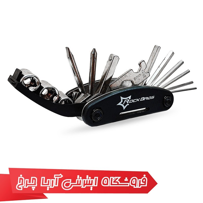 خرید و قیمت دسته آچار 16 کاره دوچرخه برند راک براس مدل Rockbros GJ1601