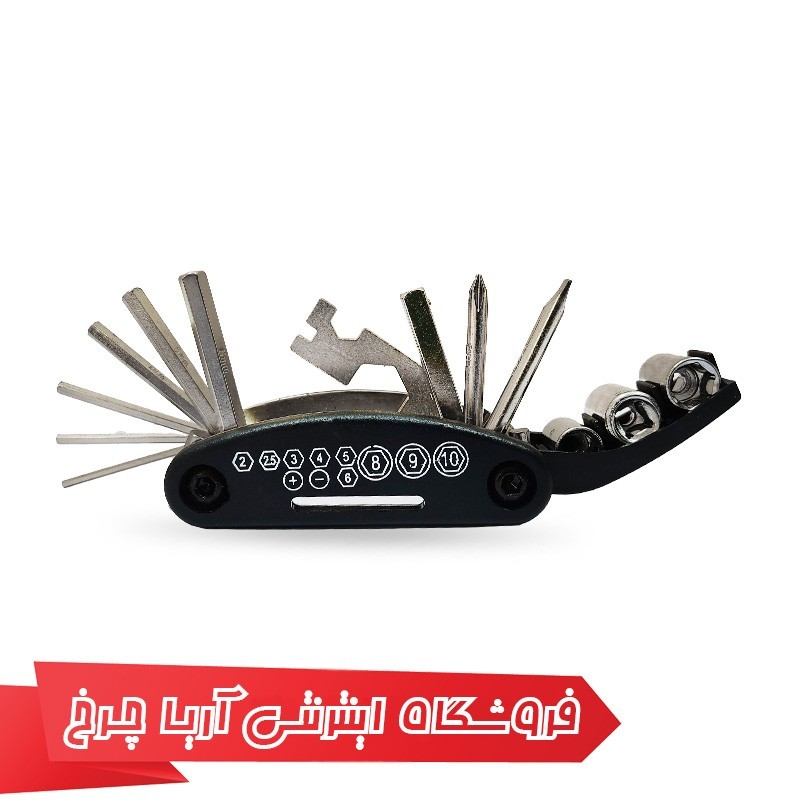 خرید و قیمت دسته آچار 16 کاره دوچرخه برند راک براس مدل Rockbros GJ1601