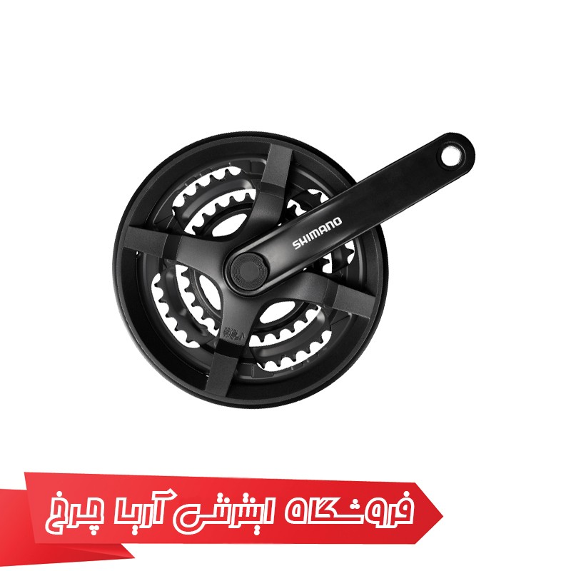 طبق قامه دوچرخه شیمانو مدل Shimano FC-TY301, 678-SP, 170M, 48X38X28T