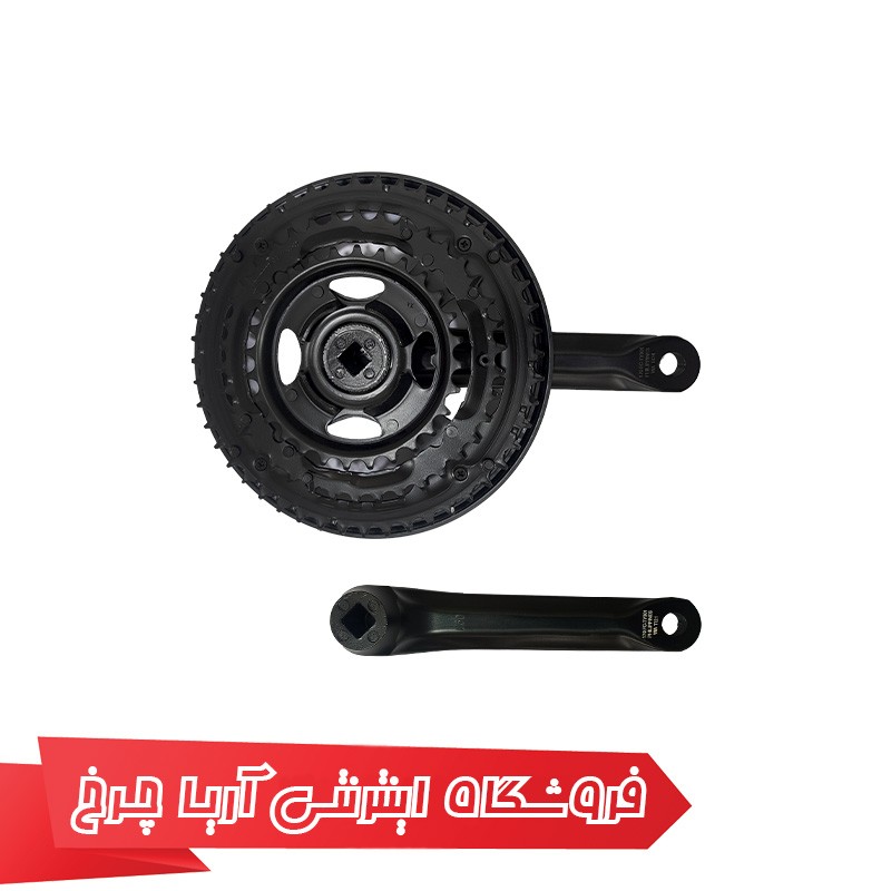 خرید و قیمت طبق قامه دوچرخه شیمانو مدل Shimano FC-TY301, 6/7/8-SP, 170M, 48X38X28T