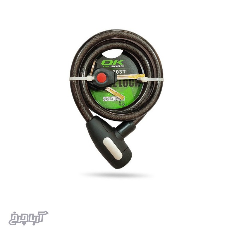 مشخصات و قیمت قفل دوچرخه اوکی مدل Ok 903T 12×1000mm Lock