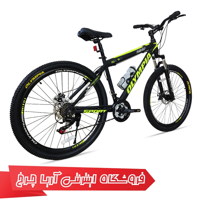 خرید دوچرخه کوهستان ارزان قیمت سایز 27.5 المپیا مدل اسپرت استیل ترمز دیسکی