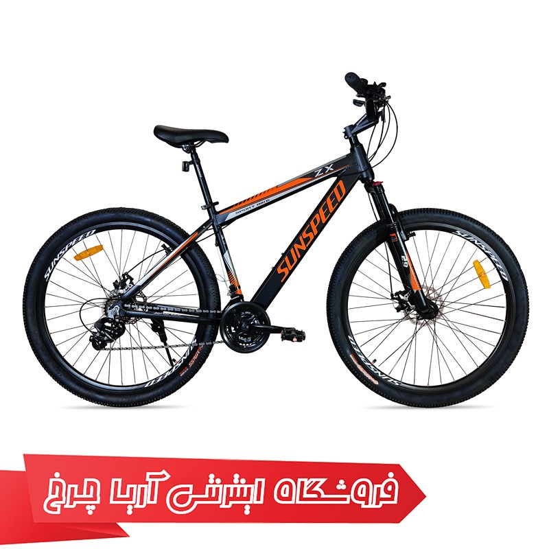 قیمت دوچرخه 29 کوهستان برند ساناسپید مدل Sunspeed ZX-D رنگ مشکی نارنجی
