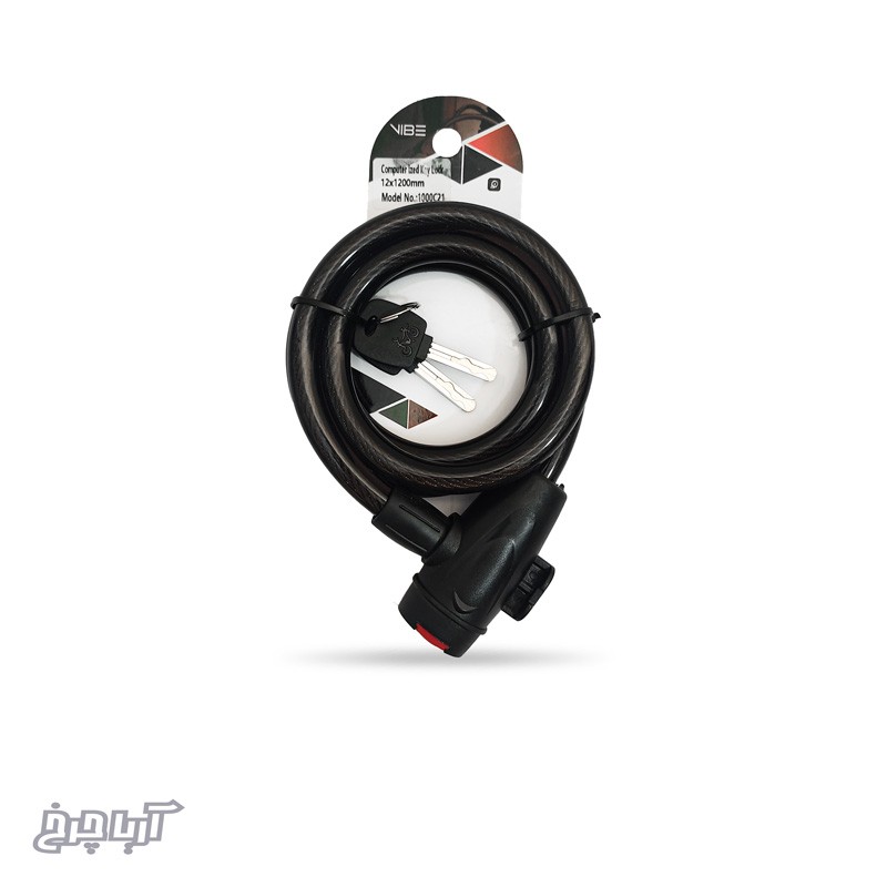 قفل کابلی دوچرخه برند وایب مدل Vibe 1000c21 12×1200