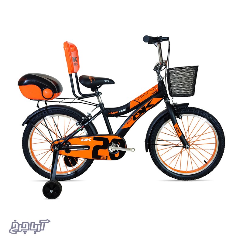 دوچرخه کودک اوکی سایز 20 مدل OK HR511 رنگ مشکی نارنجی