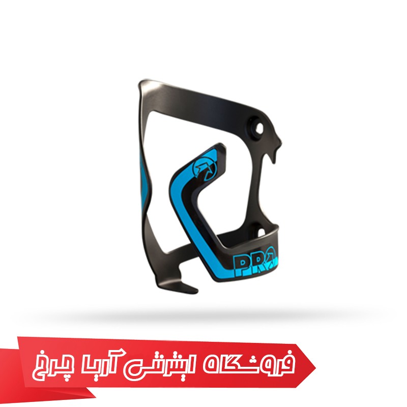 مشخصات بست قمقمه دوچرخه برند پرو مدل Pro bottle side cage 0460 رنگ مشکی آبی
