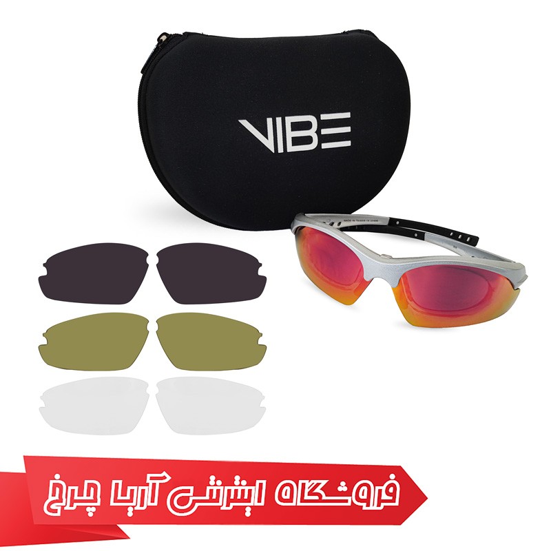 عینک دوچرخهسواری مولتی لنز با کلیپس طبی برند وایب مدل آر ایکس - Vibe Rx